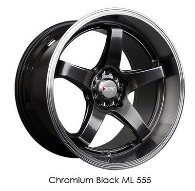 XXR 555 Chromium Black / ML 17x8 5x100/5x114.3 et35 cb73.1