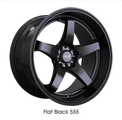 XXR 555 Flat Black 17x8 5x100/5x114.3 et35 cb73.1