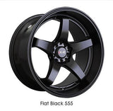XXR 555 Flat Black 18x8.5 5x100/5x114.3 et35 cb73.1
