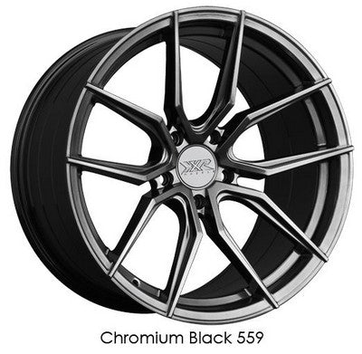 XXR 559 Chromium Black 20x8.5 5X120 et38 cb73.1