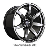 XXR 560 Chromium Black 18x8.5 5x100/5x114.3 et35 cb73.1