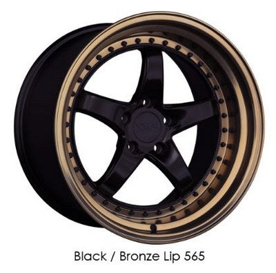 XXR 565 Black / Bronze Lip 18x8.5 5X108 et35 cb73.1