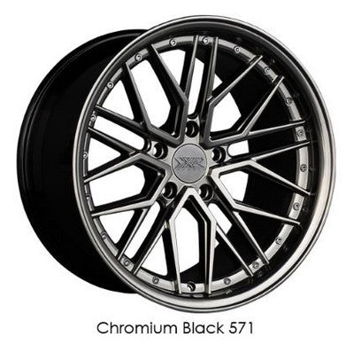 XXR 571 Chromium Black 18x10 5x120 et25 cb73.1