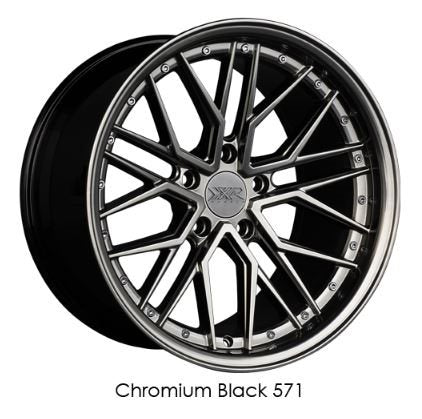 XXR Wheels 571 Chromium Black 18x8.5 5X100 ET35 CB73.1