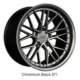 XXR Wheels 571 Chromium Black 18x8.5 5X100 ET35 CB73.1