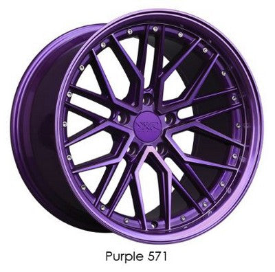 XXR Wheels 571 Diamond Cut Purple 20x10.5 5x114.3  et35 cb73.1