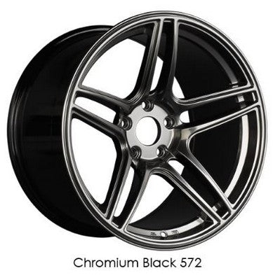 XXR 572 Chromium Black 18x8.5 5x108 et35 cb73.1