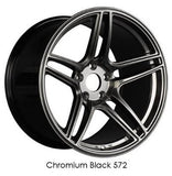XXR 572 Chromium Black 18x8.5 5x108 et35 cb73.1