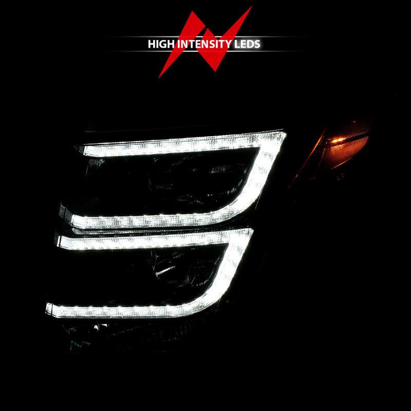 ANZO 2015-2020 Chevy Tahoe Projector Headlights Plank Style Black w/DRL | Too Fast Autoparts | Order Online | Canada & USA Shipping