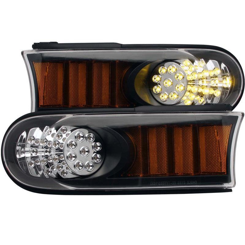 ANZO 2007-2013 Toyota Fj Cruiser LED Parking Lights Black w/ Amber Reflector | Too Fast Autoparts | Order Online | Canada & USA Shipping