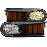 ANZO 2007-2013 Toyota Fj Cruiser LED Parking Lights Black w/ Amber Reflector | Too Fast Autoparts | Order Online | Canada & USA Shipping