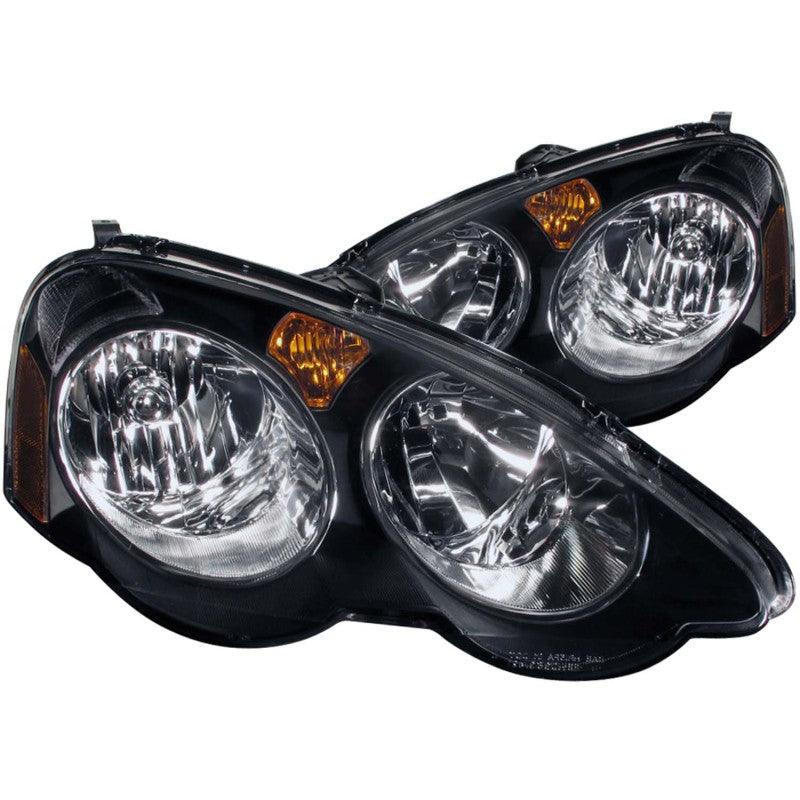 ANZO 2002-2004 Acura Rsx Crystal Headlights Black | Too Fast Autoparts | Order Online | Canada & USA Shipping