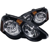 ANZO 2002-2004 Acura Rsx Crystal Headlights Black | Too Fast Autoparts | Order Online | Canada & USA Shipping