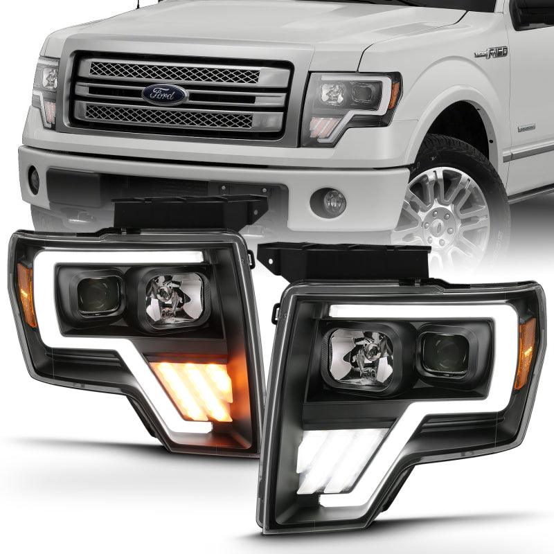 ANZO 2009-2013 Ford F-150 Projector Light Bar G4 Switchback H.L.Black Amber | Too Fast Autoparts | Order Online | Canada & USA Shipping
