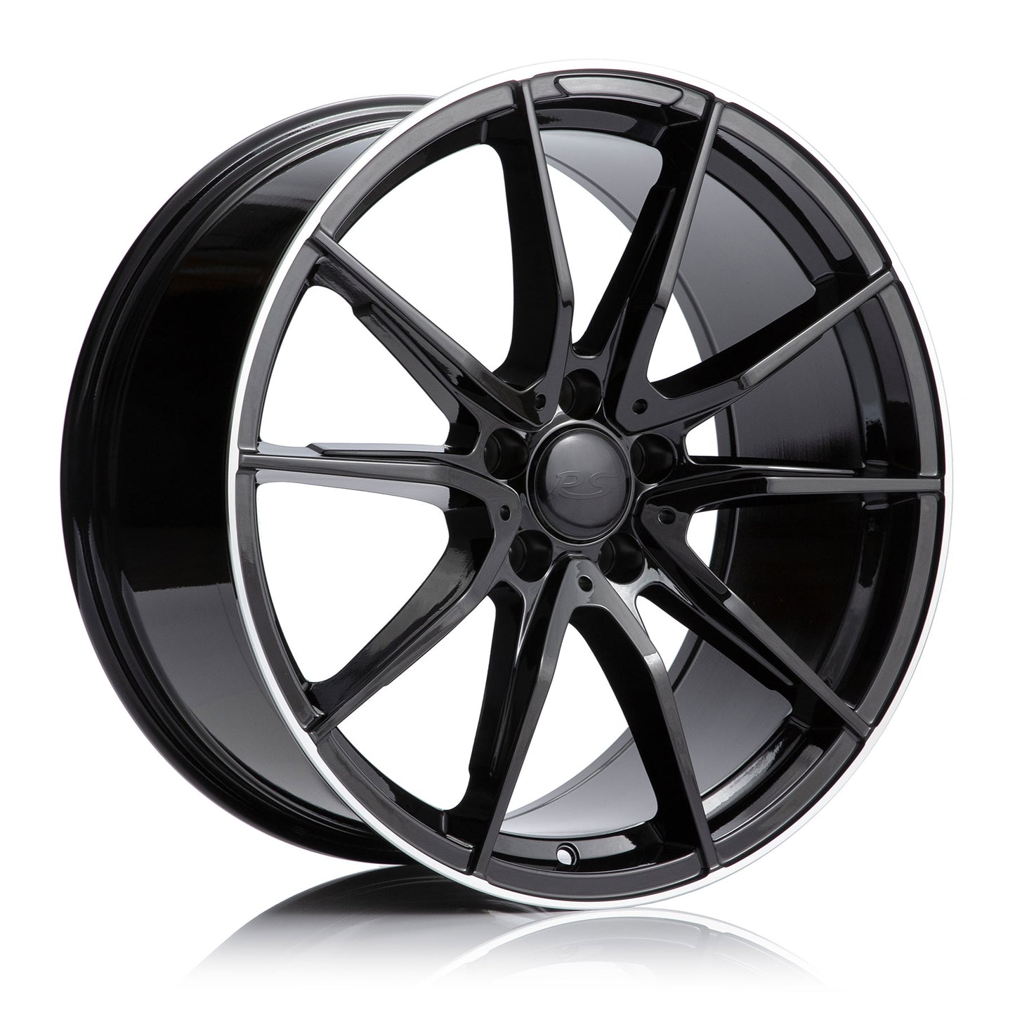 RS BLACK MACHINED LIP 19x9.0 5x112 Wheels - STAR8-9-6635AR