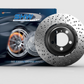 SHW 18-19 Porsche 911 Carrera 4 GTS w/o Ceramics Right Front Drill-Dimp LW Brake Rotor (9P1615302)