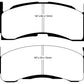 EBC 85-90 Chevrolet Astro Van 2WD Greenstuff Front Brake Pads