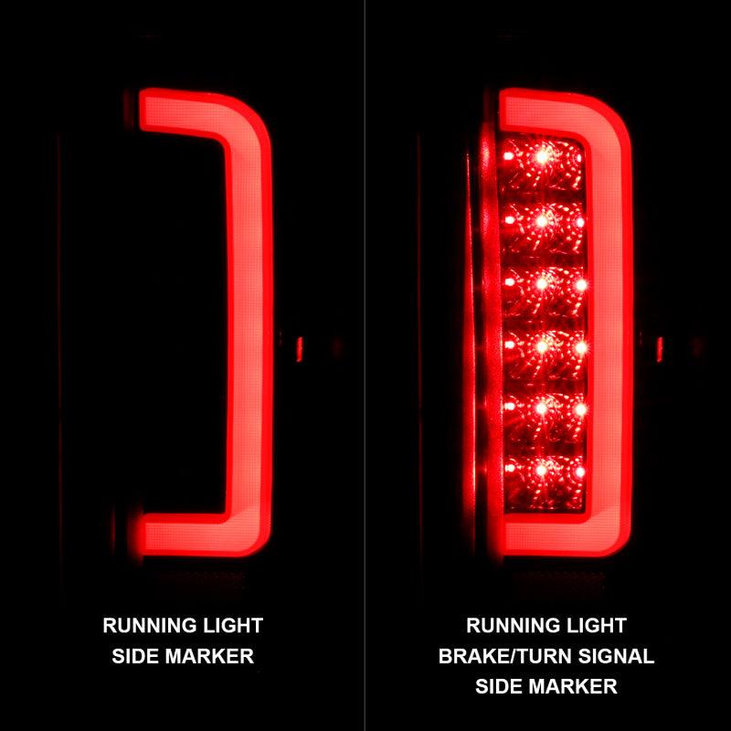 ANZO 1987-1996 Ford F-150 LED Taillights Black Housing Clear Lens (Pair) | Too Fast Autoparts | Order Online