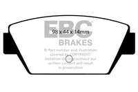 EBC 93-94 Eagle Talon 1.8 Redstuff Rear Brake Pads