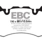 EBC 13+ Land Rover Range Rover 3.0 Supercharged Greenstuff Front Brake Pads