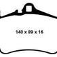 EBC 03-05 Porsche 911 (996) (Cast Iron Rotor only) 3.6 Carrera 4S Yellowstuff Front Brake Pads