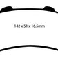 EBC 01-05 Cadillac Deville 4.6 HD Yellowstuff Rear Brake Pads