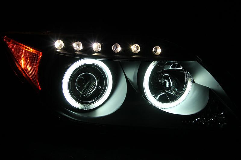 ANZO 2005-2010 Scion Tc Projector Headlights w/ Halo Black (CCFL) | Too Fast Autoparts | Order Online | Canada & USA Shipping