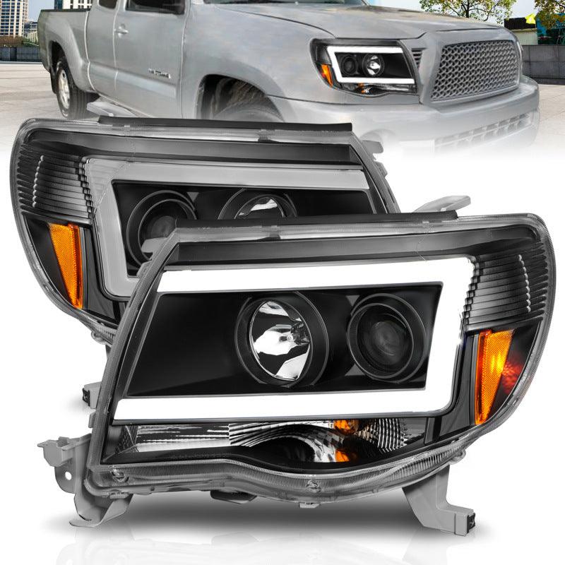 ANZO 05-09 Toyota Tacoma Projector Light Bar Style Headlights w/ C Light Bar | Too Fast Autoparts | Order Online