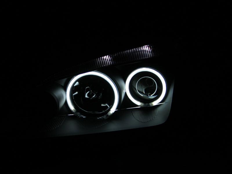 ANZO 2005-2007 Ford Focus Projector Headlights w/ Halo Black | Too Fast Autoparts | Order Online | Canada & USA Shipping