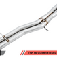 AWE Tuning Audi B9 S5 Sportback Track Edition Exhaust - Non-Resonated (Black 102mm Tips)