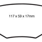 EBC 11-14 Ford Edge 2.0 Turbo Yellowstuff Rear Brake Pads