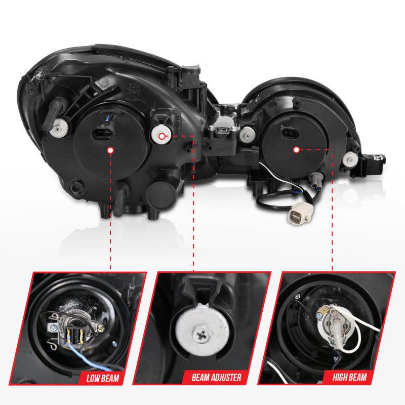 ANZO 1998-2005 Lexus Gs300 Projector Headlights w/ Halo Chrome | Too Fast Autoparts | Order Online | Canada & USA Shipping