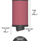 K&N Filter Universal Rubber Round Air Filter 20 Deg Flange Angle 2.25in Flange ID x 3.5in OD x 6in H