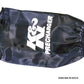 K&N Round Straight - Black - 3.5in ID x 5in H - PreCharger Air Filter Wrap Blue