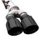 AWE Tuning 4th Gen GM 1500 6.2L 0FG Cat-Back Split Rear Exit (w/ Bumper Cutouts) - Quad Diamond Tips