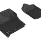3D MAXpider 2016-2019 Nissan Titan Crew Cab Kagu 1st Row Floormat - Black