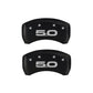 MGP 4 Caliper Covers Engraved Front 2015/Mustang Engraved Rear 2015/50 Red finish silver ch