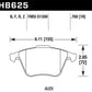 Hawk 2001-2010 Audi S3 European HPS 5.0 Front Brake Pads