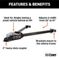 RockJock Curt Tow Bar with Adjustable Width Arms Car Mount 2in Ball 5000lbs