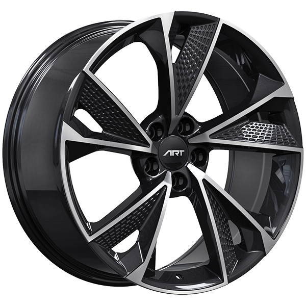 ART Replica 231 Gloss Black - Machined FaceR23120001 | Size: 20x9.0 | Bolt Pattern: 5x112 | Offset: 25 | Center Bore: 66.5