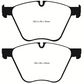 EBC 10-15 BMW X6 4.4 Twin Turbo Hybrid Redstuff Front Brake Pads