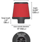AEM 2.50 in Short Neck 5 in Element Filter