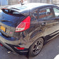 Rally Armor 13-19 Ford Fiesta ST Black UR Mud Flap w/Red Logo