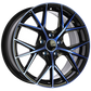 DAI Wheels A-Spec Gloss Black - Machined Face - Blue FaceDW1241609 | Size: 16x7.0 | Bolt Pattern: 5x114.3 | Offset: 40 | Center Bore: 67.1