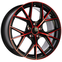 DAI Wheels A-Spec Gloss Black - Machined Face - Red FaceDW1241803 | Size: 18x8.0 | Bolt Pattern: 5x114.3 | Offset: 45 | Center Bore: 67.1