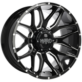Ruffino HARD Mudder Gloss Black - Milled EdgeRUF642001 | Size: 20x10.0 | Bolt Pattern: 8x180 | Offset: -19 | Center Bore: 125.2