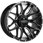 Ruffino HARD Mudder Gloss Black - Milled EdgeRUF642001 | Size: 20x10.0 | Bolt Pattern: 8x180 | Offset: -19 | Center Bore: 125.2