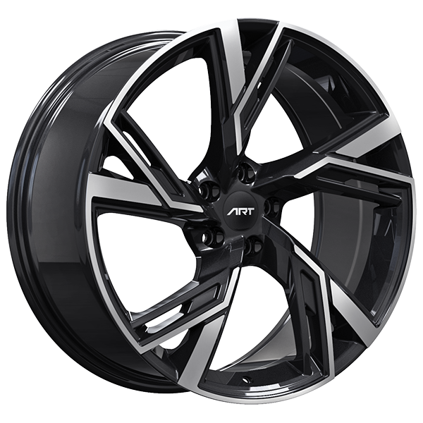 ART Replica 230 Gloss Black - Machined FaceR23019001 | Size: 19x8.5 | Bolt Pattern: 5x112 | Offset: 28 | Center Bore: 66.5