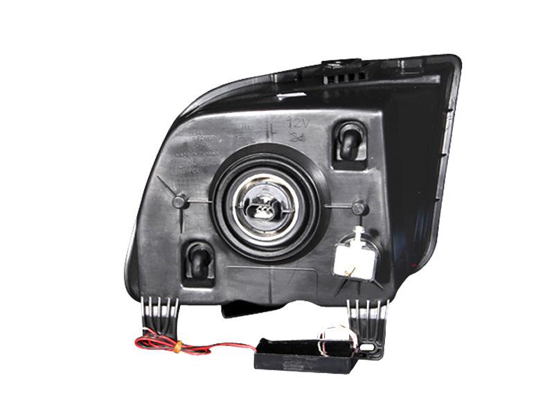 ANZO 2005-2009 Ford Mustang Crystal Headlights w/ Halo Black (CCFL) | Too Fast Autoparts | Order Online | Canada & USA Shipping