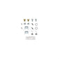Parking Brake Hardware Kit 13-H7350 For Mazda Ford Edge CX-9 CX-7 Lincoln MKX MPV
